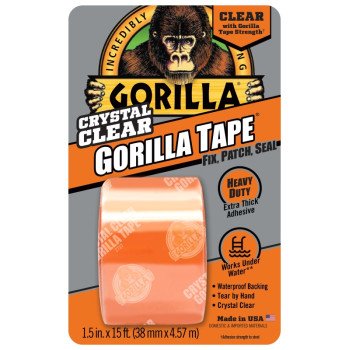 Gorilla 6015002 Tape, 5 yd L, 1-1/2 in W