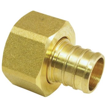 Apollo APXFF3434S Hose Pipe Adapter, 3/4 in, Barb x FPT, Brass, 200 psi Pressure