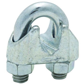 National Hardware 3230BC Series N248-310 Wire Cable Clamp, 3/8 in Dia Cable, 5 in L, Malleable Iron, Zinc