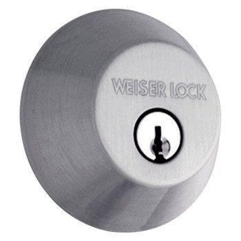 Weiser GD9471 X26D SMT M Deadbolt, 2 Grade, Satin Chrome, 2-3/8 to 2-3/4 in Backset, 1-3/8 to 1-3/4 in Thick Door