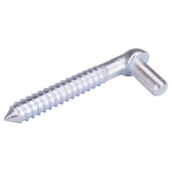 ProSource LR095 Screw Hook, 5/8 in Thread, 5 in L, Steel, Zinc