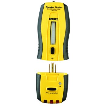 Sperry Instruments Breaker Finder Series CS61200 Circuit Breaker Finder/Locator and GFCI Tester, LED Display