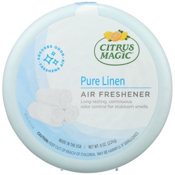 Citrus Magic 616472871 Air Freshener, 8 oz, Pure Linen, 350 sq-ft Coverage Area