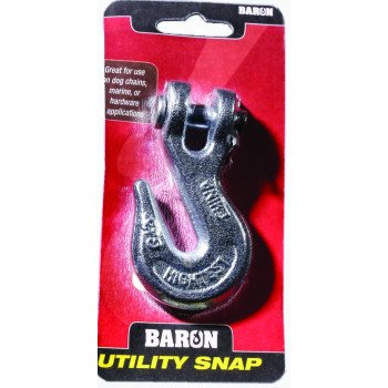 Baron C-330-3/8 Clevis Grab Hook, 5400 lb Working Load, Steel, Electro-Galvanized