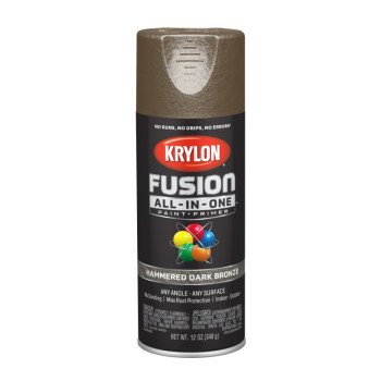 Krylon K02787007 Spray Paint, Hammered, Dark Bronze, 12 oz, Can