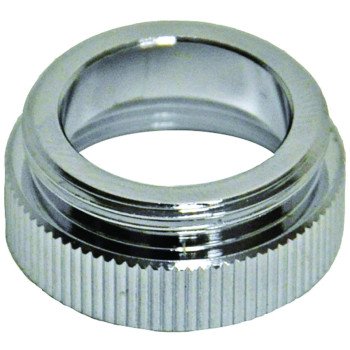 Danco 10526 Aerator Adapter, 13/16-27 x 55/64-27 in, Female x Male, Brass, Chrome Plated