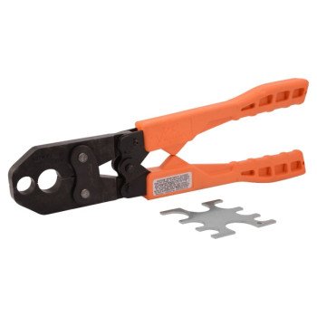 SharkBite 23251 Crimp Ring Tool, Dual Head Crimping Plug, Orange Handle