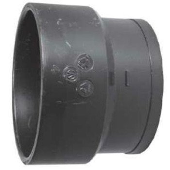 IPEX 027524 Pipe Adapter, 4 in, Spigot x Hub, ABS, SCH 40 Schedule