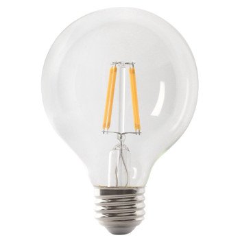 Feit Electric BPG2540/927CA/FIL LED Bulb, Globe, G25 Lamp, 40 W Equivalent, E26 Lamp Base, Dimmable, Clear