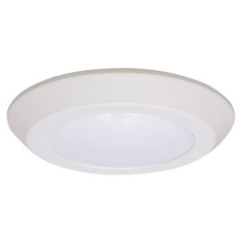 Halo BLD6 Series BLD6089SWHR Backlit Downlight, 10 W, 120 V, LED Lamp, Aluminum, Matte White