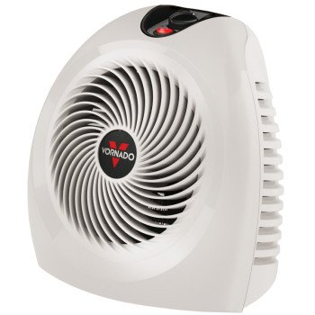 Vornado VH2 Series EH1-0020-25 Vortex Heater, 12.5 A, 120 V, 750/1500 W, 5118 Btu Heating, 2-Heating Stage, Whitestone