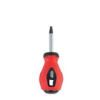 TASK T01508 Screwdriver, #0 Drive, Square Recess Drive, 4 in L Shank, Rubber Handle, Soft Touch Grip Handle