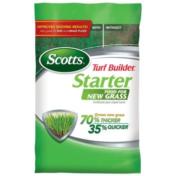 Scotts Turf Builder 21605 Fertilizer, Solid, Fertilizer, White/Tan Brown