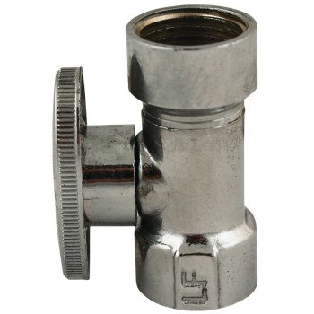 Plumb Pak PP57PCLF Shut-Off Valve, 1/2 x 7/16 in Connection, FIP x Compression