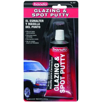 Bondo 907C Glazing and Spot Putty, Paste, 4.5 oz Tube