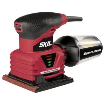 Skil 7292-02 Palm Sander, 2 A, 1/4 in Sheet, Includes: (1) Paper Punch Plate and (1) 7292-02 Sheet Palm Sander