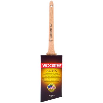 WOOSTER 4230-2 1/2 Paint Brush, 2-1/2 in W, 2-11/16 in L Bristle, Synthetic Bristle, Sash Handle