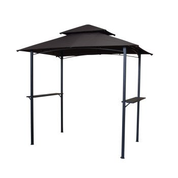 Seasonal Trends 59662 Windsor Grill Gazebo, 94.88 in W Exterior, 59.45 in D Exterior, 96.46 in H Exterior, Rectangular