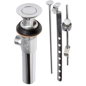 Plumb Pak PP820-77 Lavatory Pop-Up Assembly, 1-1/4 in Connection, Brass, Chrome