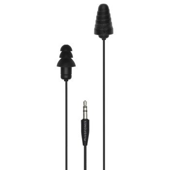 Plugfones Guardian PG-BB Earphones, 23/26 dB SPL, Black