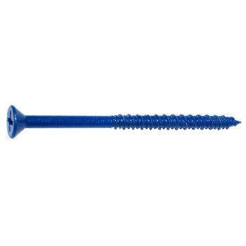 Midwest Fastener 07879 Masonry Screw, 1/4 in Dia, 3-3/4 in L, 100/PK