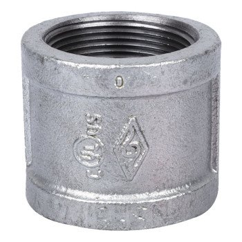 ProSource 21-1 1/2G Pipe Coupling, 1-1/2 in, Threaded, Malleable Steel, SCH 40 Schedule, 300 psi Pressure