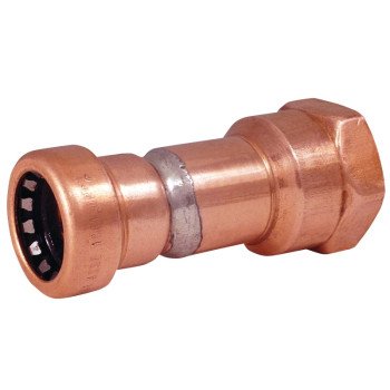 EPC 903 Series 10170730 Adapter, 1/2 in, Sweat x Female x Push-Fit, Copper, 200 psi Pressure