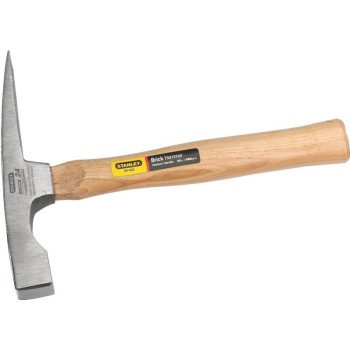 STANLEY 54-435 Brick Hammer, 24 oz Head, HCS Head, 11-3/8 in OAL