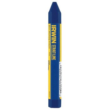 Irwin 66402 Standard Lumber Crayon, Blue, 1/2 in Dia, 4-1/2 in L