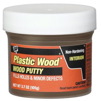 DAP 7079821255 Wood Putty, Solid, Mild, Pleasant, Dark Walnut, 3.7 oz, Tub