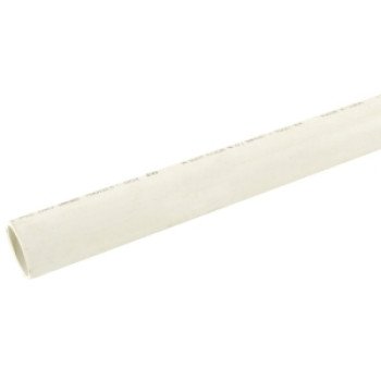 JM Eagle Schedule Series 531111 Pipe, 1-1/2 in, 10 ft L, Solvent Weld, SCH 40 Schedule, PVC, White