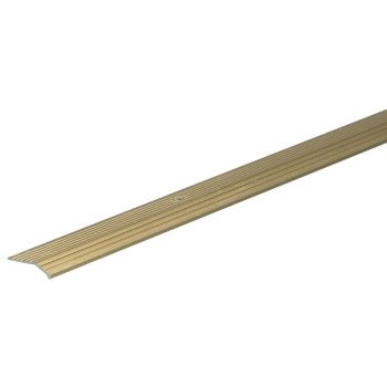 Frost King H113FB/6 Carpet Bar, 6 ft L, 1 in W, Fluted Surface, Aluminum, Gold, Satin