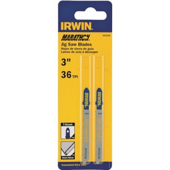 Irwin 3072336 Jig Saw Blade, 3 in L, 36 TPI