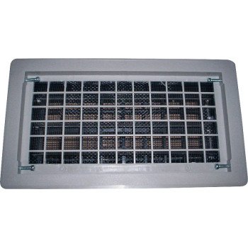 Witten Vent 315CGR Foundation Vent, 62 sq-in Net Free Ventilating Area, Mesh Grill, Thermoplastic, Gray