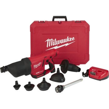 Milwaukee M12 Series 2572A-21 Drain Cleaning Air Gun Kit, Electric