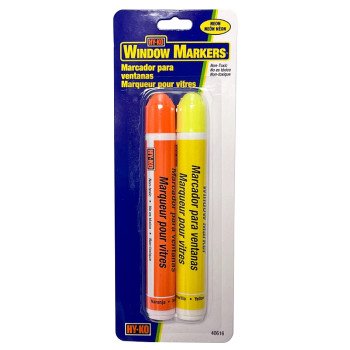 Hy-Ko 40616 Window Marker, Yellow/Orange Reflector