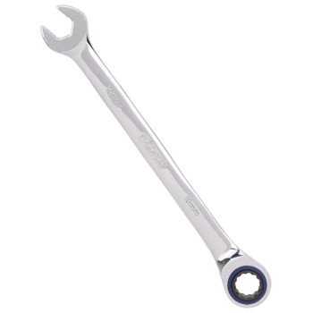 Vulcan PG10MM Combination Wrench, Metric, 10 mm Head, Chrome Vanadium Steel, Polished Mirror