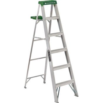 AS4006 STEPLADDER ALUM T2 6FT 