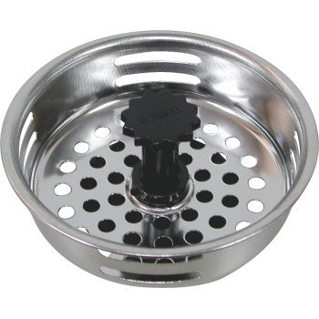 ProSource 24464-3L Sink Strainer with Adjustable Post, 3.3 in Dia, For: 3-1/2 to 4 in Dia Sink Basket