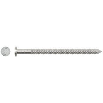 Simpson Strong-Tie T4KR51 Premium Siding Nail, 4d, 1-1/2 in L, Stainless Steel, Full Round Head, Annular Ring Shank