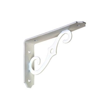 National Hardware 152BC N229-385 Shelf Bracket, 80 lb, 5 in L, 0.94 in H, Steel, Antique White