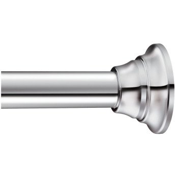 Moen TR1000CH Tension Rod, 44 to 72 in L Adjustable, 1 in Dia Rod, Stainless Steel, Chrome