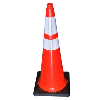 JBC Revolution RS RS90055CT3M64 Traffic Safety Cone, 36 in H Cone, PVC Cone, Fluorescent Orange Cone