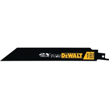 DEWALT DWA4188B Reciprocating Saw Blade, Bi-Metal, Applicable Materials: Metal, 1 in W, 8 in L, 14/18 TPI