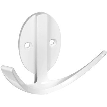 National Hardware V8010 N807-010 Robe Hook, 2-Hook, Zinc, 1/PK