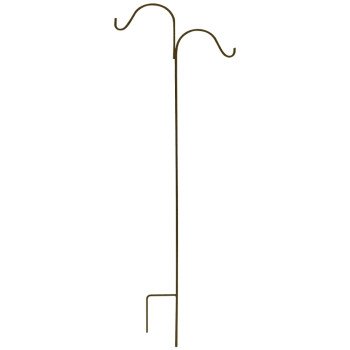 Landscapers Select 5195714 Shepherd Hook, 24 in L, 84 in H, Steel, Hammertone Bronze, Matte, Floor Standing Mounting