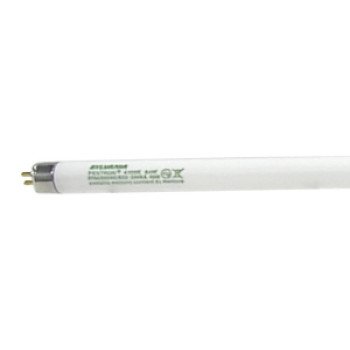 Sylvania 20906 Fluorescent Bulb, 54 W, T5 Lamp, Miniature G5 Lamp Base, 4650 Lumens, 4100 K Color Temp, Cool White Light