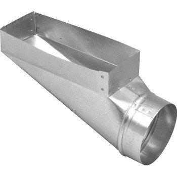 Imperial GV0664 End Boot, 3 in L, 10 in W, 6 in H, 30 Gauge, Galvanized