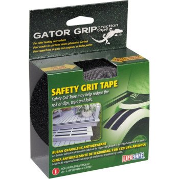 Incom RE3951 Safety Grit Tape, 15 in L, 2 in W, PVC Backing, Black