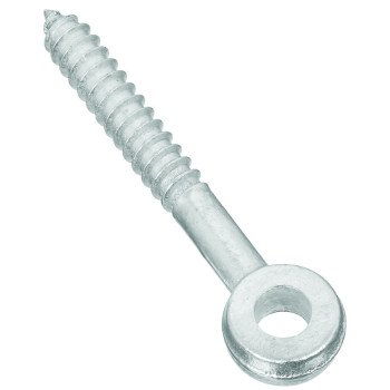 National Hardware 296BC Series N131-227 Screw Eye, 3-1/4 in L Thread, 5 in OAL, Steel, Zinc